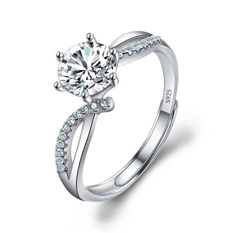 Rhinestone Jewelry Zircon Ring